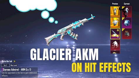 New Akm Glacier Crate Opening PUBG MOBILE AKM On Hit Effects YouTube