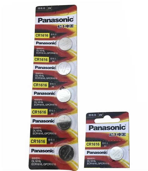 6pcs Panasonic 100 Original Cr1616 Button Cell Battery For Watch Car Remote Key Cr 1616 Ecr1616