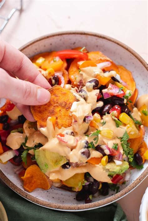 Vegan Sweet Potato Nachos Cozy Peach Kitchen