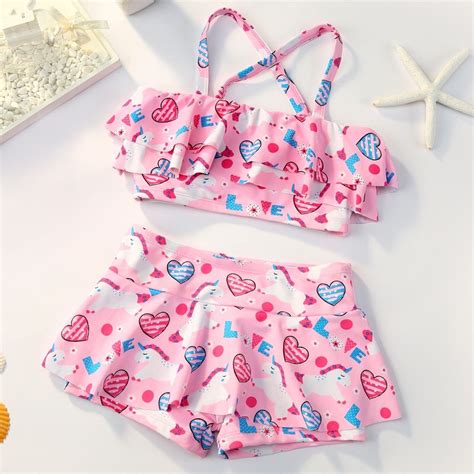 Bikini Áo tắm bé gái họa tiết dễ thương hai mảnh Shopee Việt Nam