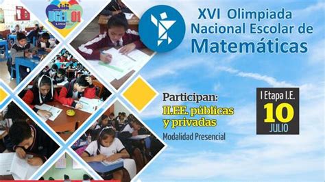 Xvi olimpiada nacional escolar de matemáticas Noticias Unidad de