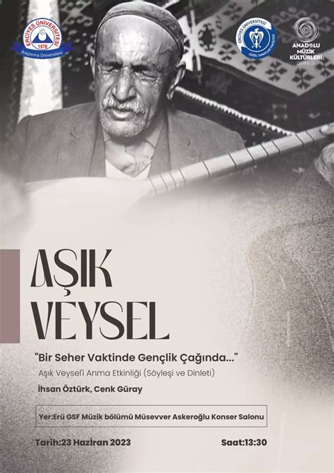 Aşık Veysel i Anma Etkinliği Söyleşi ve Dinleti