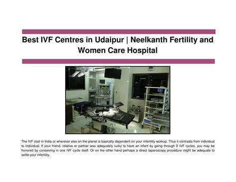 Ppt Best Ivf Centres In Udaipur Neelkanth Fertility And Women Care