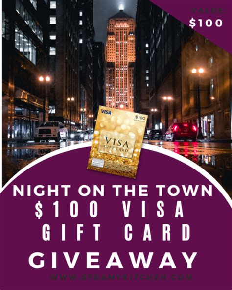 Night On The Town Visa Gift Card Steamy Kitchen Recipes Giveaways