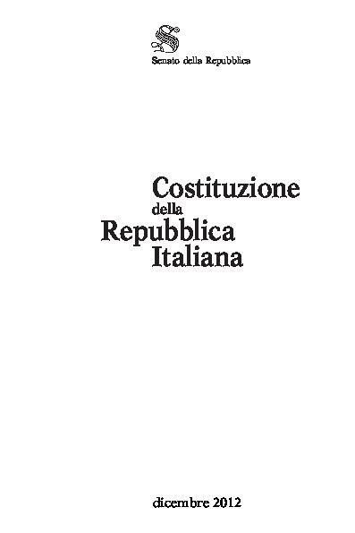 Shared Post La Costituzione Della Repubblica Italiana