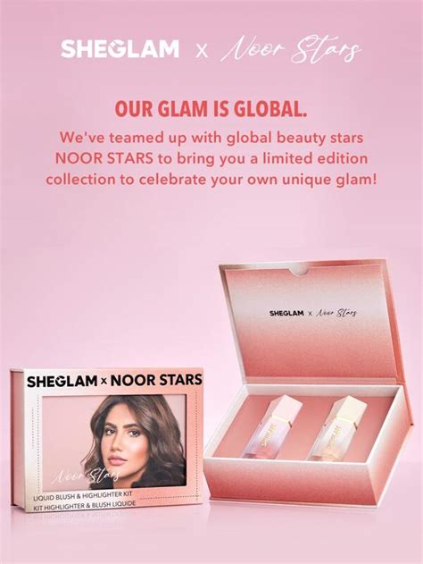 Sheglam X Noor Stars Liquid Blush Highlighter Kit Shein Uk