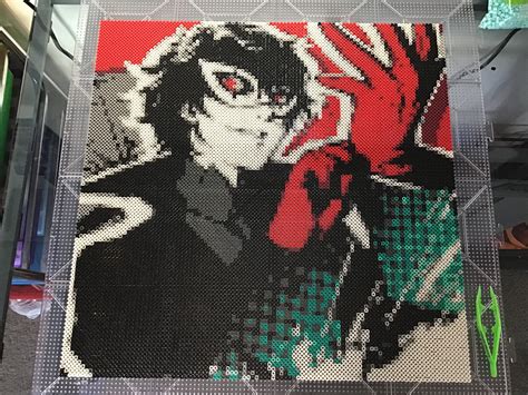 Joker Persona 5 Perler Pixel Art Anime Pixel Art Perler Bead Art Porn