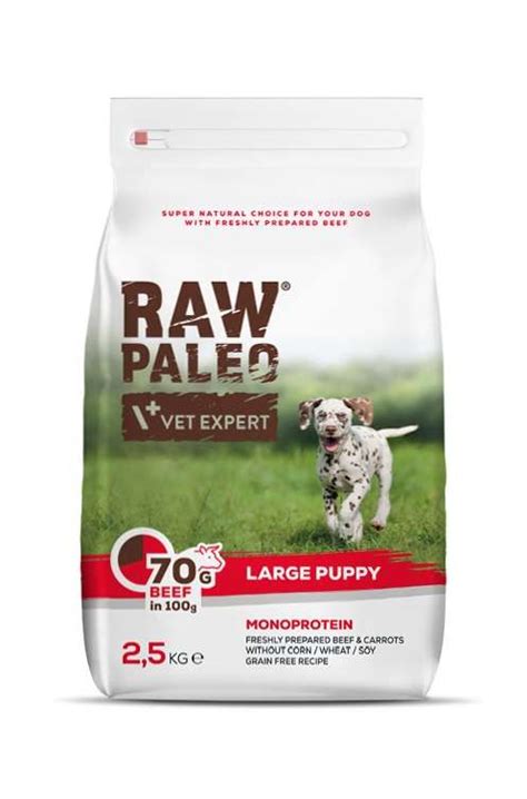 Raw Paleo Large Puppy wołowina 2 5kg 8kg Sklep Zoologiczny Online