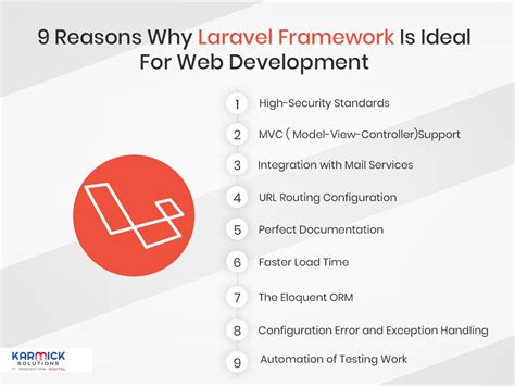 9 Reasons Why Laravel Framework Is Ideal For Web Development Karmick