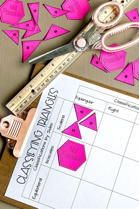 A Pair Of Pink Scissors Sitting On Top Of A Piece Of Paper Next To A Ruler