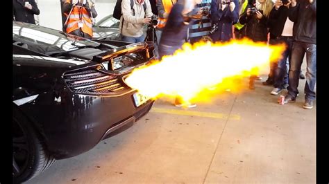 Mclaren Mp C W Akrapovic Exhaust Shooting Flames Youtube