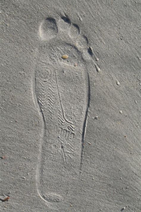 Large Human Footprint Stock Image Image Of Details Footprint 11099539