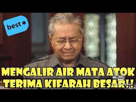 MENGALIR AIR MATA ATOK TERIMA KIFARAH BESAR YouTube