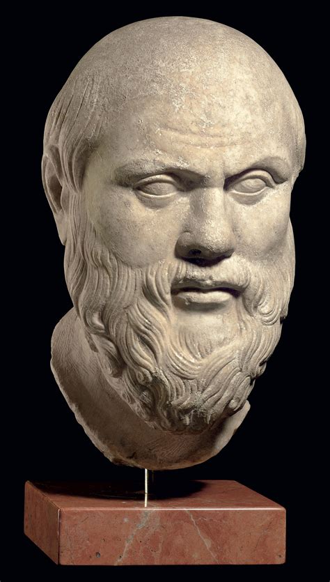 A ROMAN MARBLE PORTRAIT HEAD OF SOCRATES , CIRCA 1ST CENTURY A.D ...