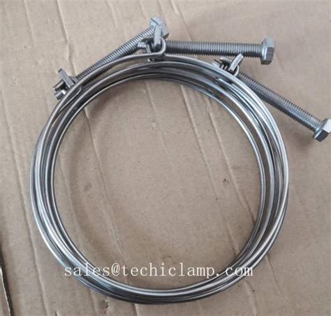 Stainless Steel Double Wires Hose Clamp Top Quality Hydraulic