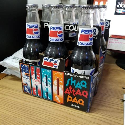 Vintage 1993 Shaq Attaq Paq Pepsi Shaquille O Neal Orlando Magic 6 Pack Bottles 2023942262