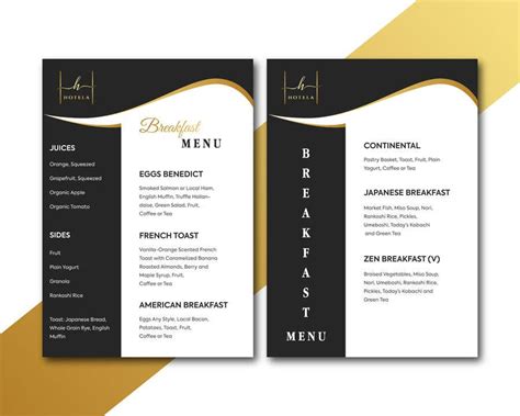 Entry 49 By Romgraphicdesign For Luxury Hotel Food Menu Design