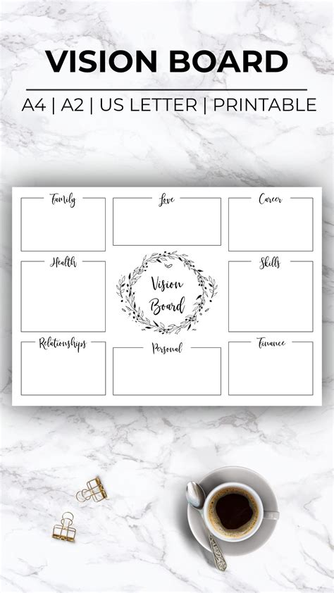 Use This Minimalist Vision Board Template To Manifest You Dream Life