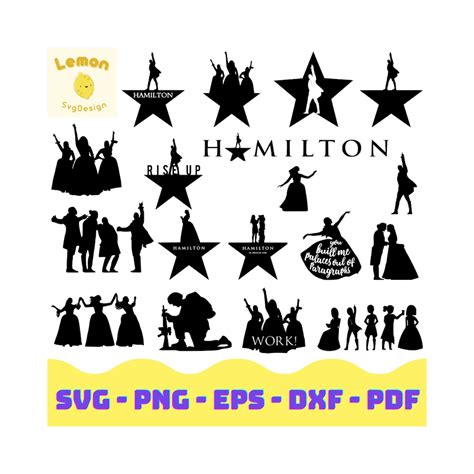 Hamilton Bundle Svg Digital Clipart Png Eps Pdf Dxf Etsy