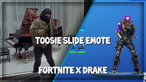 Fortnite X Drake New Toosie Slide Emote Drake Toosie Slide Dance