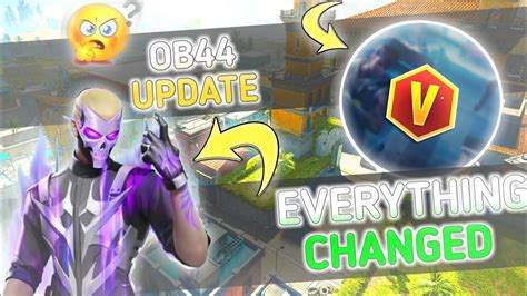 OB 44 UPDATE FREE FIRE NEW CHANGES IN GAME ALL MAPS ARE