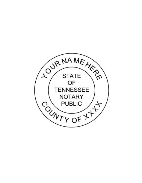 Tennessee Notary Pe Stamps