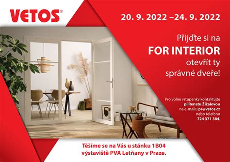 Pozvánka Na Veletrh For Interior 2022 Vetos Group Sro