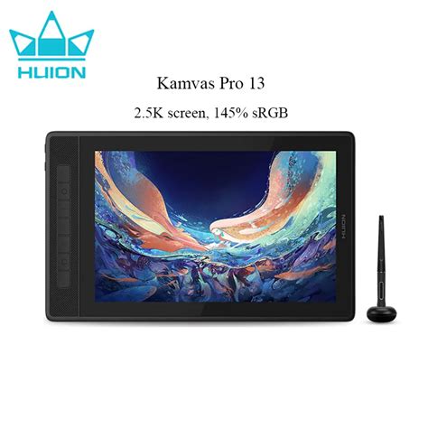 Купить HUION Графический планшет Kamvas Pro 13 2,5K экран 13,3 дюйма ...