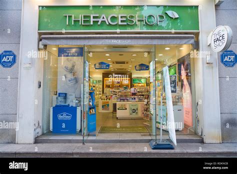 Seoul South Korea Circa May 2017 The Face Shop Store In Seoul