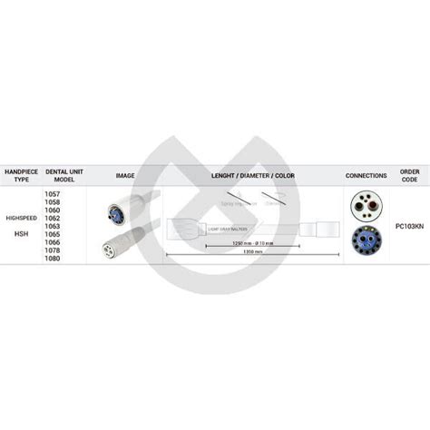 MANGUERA DE 1250 Mm PARA TURBINA EN EQUIPOS KAVO 10 Proclinic