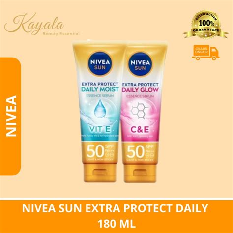 Jual NIVEA SUN EXTRA PROTECT DAILY 180 ML Shopee Indonesia