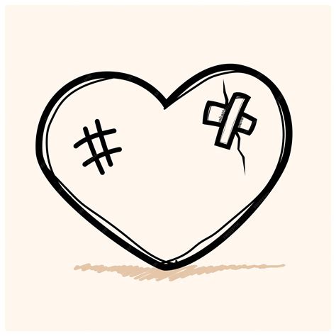 Dibujos De Corazones Rotos A Lapiz