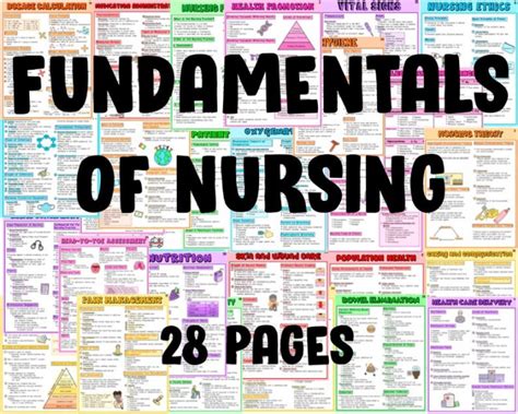 Nursing Fundamentals Study Guide 28 Pages 28 Chapter 99436 In Online