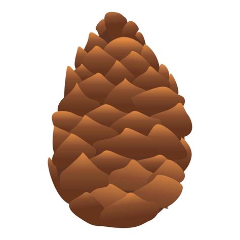 Botanical Pine Cone Icon Cartoon Style 14221367 Vector Art At Vecteezy