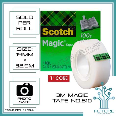 Tape Magic 3m 810 Original 3m Scotch Tape Invisible Tape Matte Finish