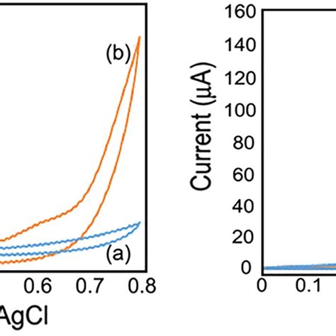 The Cyclic Voltammetry Curves Of Gce Left And Modified Gce With