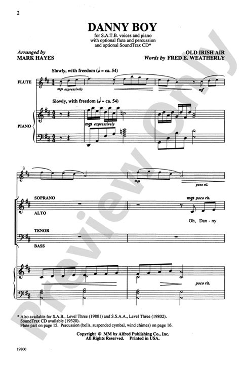 Danny Boy: SATB Choral Octavo - Digital Sheet Music Download