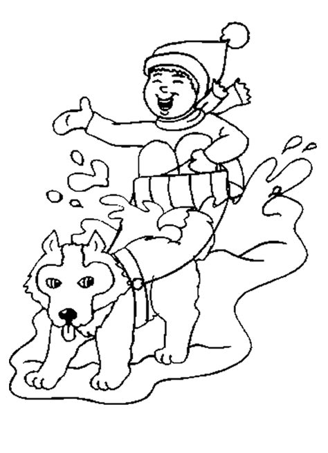 Sled Dog Coloring Pages To Print Coloring Pages