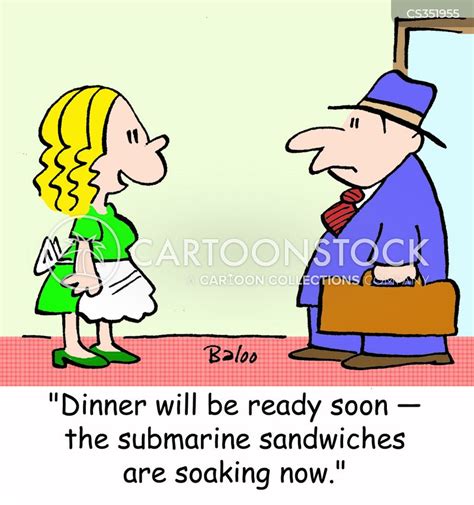 Submarine Sandwich Cartoons and Comics - funny pictures from CartoonStock