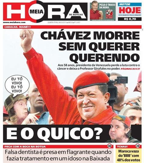 As Melhores Capas Do Jornal Meia Hora Arreganho