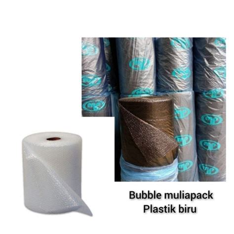 Jual BUBBLE WRAP UKURAN 125 Cm X 1MTR MEREK MULIA PACK PLASTIK BIRU Y1