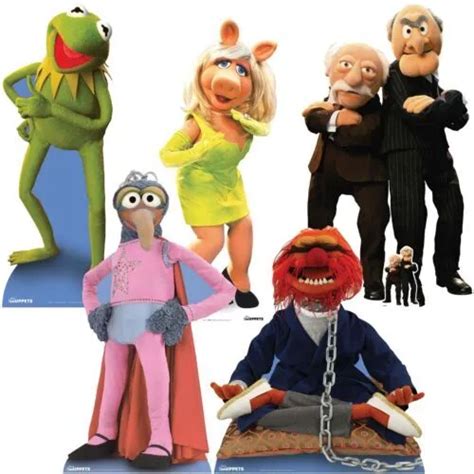 The Muppets Lifesize Cardboard Cutout Standee Standup Kermit Miss Piggy