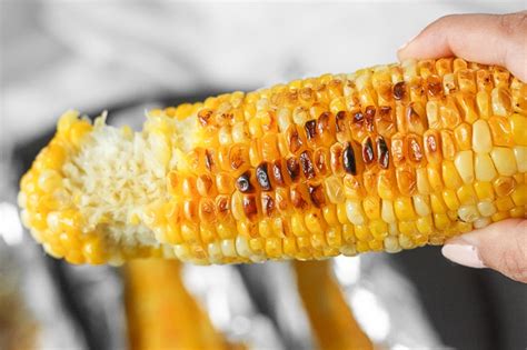 Oven Roasted Corn On The Cob With Garlic Butter Ahead Of Thyme