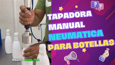 TAPADORA MANUAL NEUMATICA PARA TAPA ROSCA EN BOTELLAS YouTube