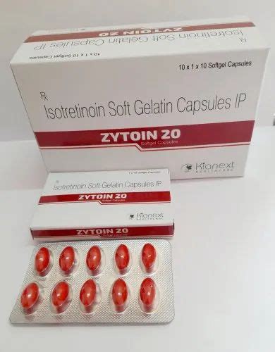 Finished Product Isotretinoin 20 Mg Soft Gel Capsules For Antiacne