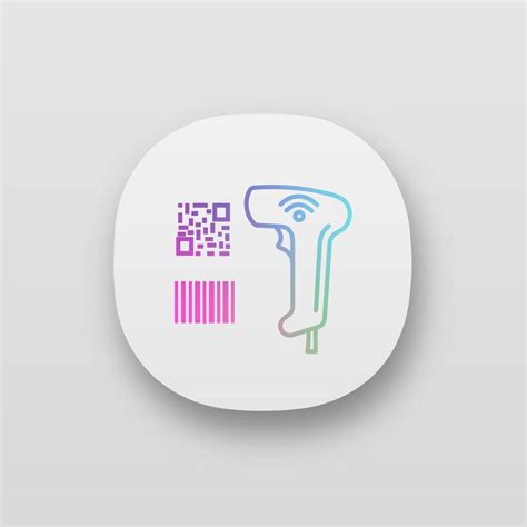 Barcode Qr Code Scanner App Icon Wifi Linear And Matrix Barcodes