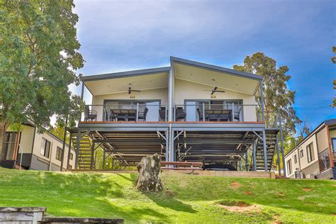 Elevated Riverfront Cabin | Rivergardens Holiday Park Mildura Caravan Park