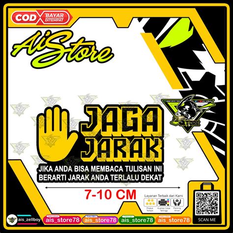 Jual Stiker Jaga Jarak Shopee Indonesia