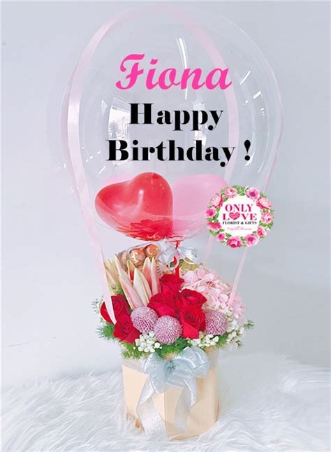 Hot Air Balloon Bloom Box Sameday Flower Delivery To Malaysia Only