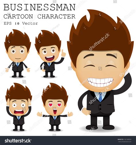 Businessman Cartoon Character Eps 10 Vector Stock Vector Royalty Free